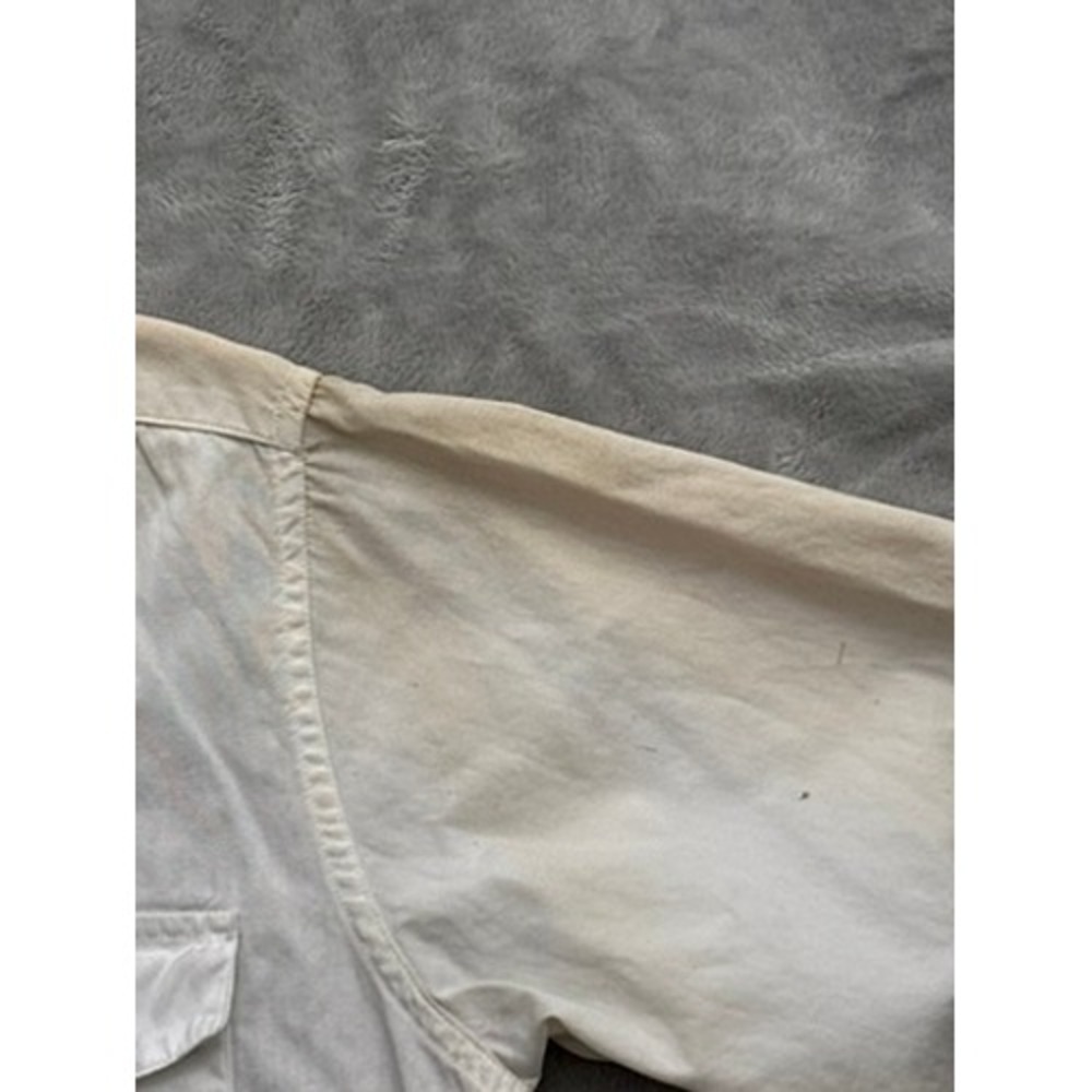 Vintage 1964 US Military Short Sleeve Utility Shirt White DSA-1-3438-64-C Medium - Picture 7 of 11